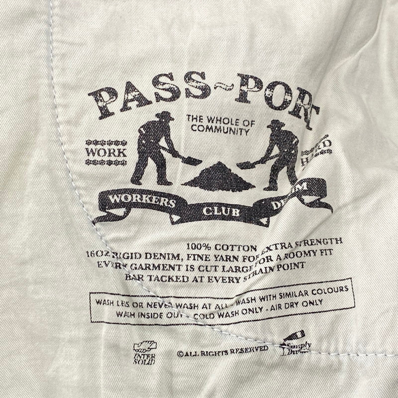 【中古品】【メンズ】 PASS-PORT パスポート WORKERS CLUB JEAN SHORT ジーンズショーツ ショートパンツ 153-260919-as-15-izu サイズ：32 カラー：WASHED DARK INDIGO 万代Net店