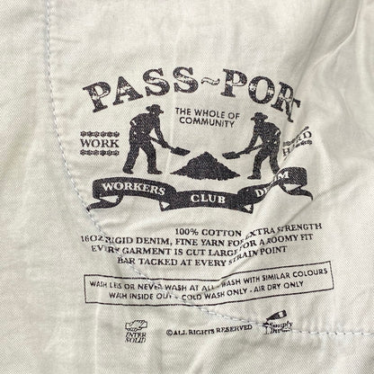 【中古品】【メンズ】 PASS-PORT パスポート WORKERS CLUB JEAN SHORT ジーンズショーツ ショートパンツ 153-260919-as-15-izu サイズ：32 カラー：WASHED DARK INDIGO 万代Net店