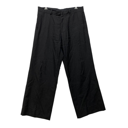 【中古品】【メンズ】 RAF SIMONS ラフシモンズ 221-M369 22SS WIDE-LEG WOOL TROUSERS ワイド レッグ ウール トラウザーズ パンツ ボトムス ズボン 151-260914-cs-10-izu サイズ：52 カラー：ブラック 万代Net店