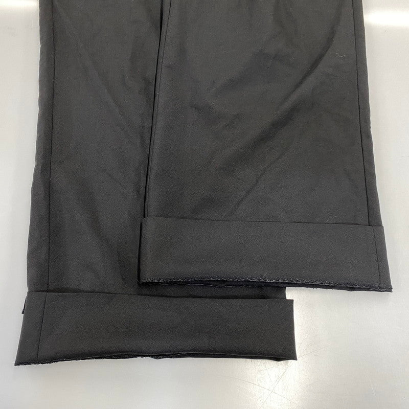 【中古品】【メンズ】 RAF SIMONS ラフシモンズ 221-M369 22SS WIDE-LEG WOOL TROUSERS ワイド レッグ ウール トラウザーズ パンツ ボトムス ズボン 151-260914-cs-10-izu サイズ：52 カラー：ブラック 万代Net店