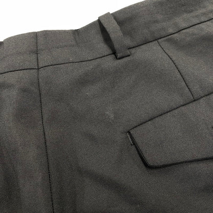 【中古品】【メンズ】 RAF SIMONS ラフシモンズ 221-M369 22SS WIDE-LEG WOOL TROUSERS ワイド レッグ ウール トラウザーズ パンツ ボトムス ズボン 151-260914-cs-10-izu サイズ：52 カラー：ブラック 万代Net店