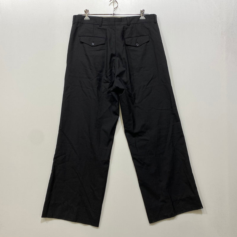 【中古品】【メンズ】 RAF SIMONS ラフシモンズ 221-M369 22SS WIDE-LEG WOOL TROUSERS ワイド レッグ ウール トラウザーズ パンツ ボトムス ズボン 151-260914-cs-10-izu サイズ：52 カラー：ブラック 万代Net店