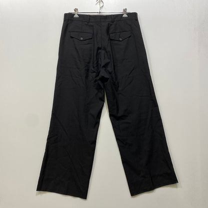 【中古品】【メンズ】 RAF SIMONS ラフシモンズ 221-M369 22SS WIDE-LEG WOOL TROUSERS ワイド レッグ ウール トラウザーズ パンツ ボトムス ズボン 151-260914-cs-10-izu サイズ：52 カラー：ブラック 万代Net店