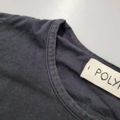 【中古品】【メンズ】 POLYPLOID ポリプロイド FRONT SEAM T-SHIRT フロント シーム Tシャツ 半袖 140-260912-as-11-izu カラー：ブラック 万代Net店