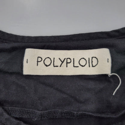 【中古品】【メンズ】 POLYPLOID ポリプロイド FRONT SEAM T-SHIRT フロント シーム Tシャツ 半袖 140-260912-as-11-izu カラー：ブラック 万代Net店