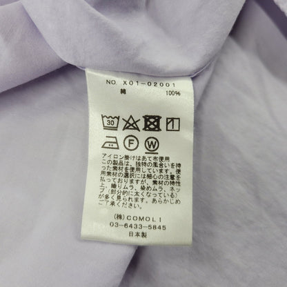 【中古品】【メンズ】 COMOLI コモリ COMOLI SHIRT X01-02001 コモリシャツ 長袖 140-260912-as-14-izu サイズ：4 カラー：パープル系 万代Net店
