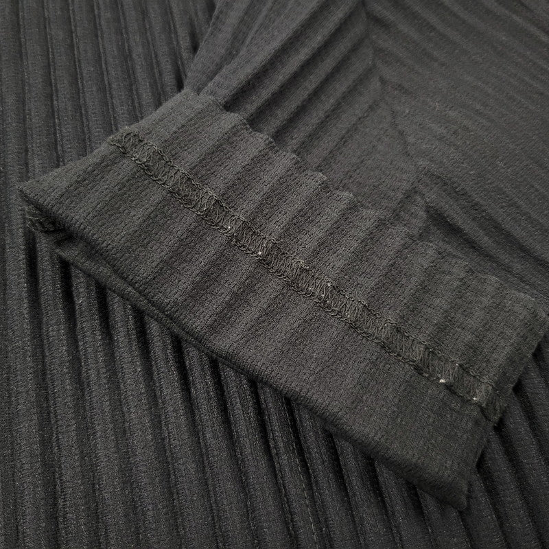 【中古品】【メンズ】 HOMME PLISSE ISSEY MIYAKE オム プリッセ イッセイミヤケ PLEATS CARDIGAN HP31JL105 プリーツカーディガン 140-260912-as-15-izu サイズ：4 カラー：ブラック 万代Net店