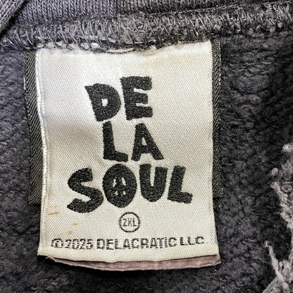 【中古品】【メンズ】 SAINT MICHAEL×DE LA SOUL セントマイケル デラソウル SM-HR1-0000-C19 HOODIE DE LA SOUL フーディー デラソウル トップス 長袖 140-260914-cs-15-izu サイズ：XXL カラー：ブラック系 万代Net店