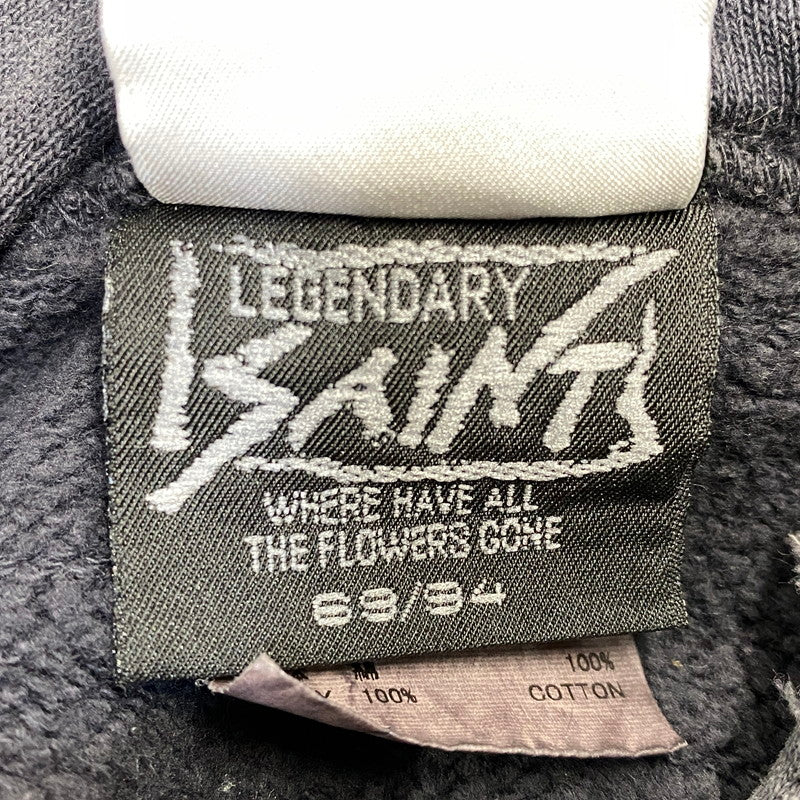 【中古品】【メンズ】 SAINT MICHAEL×DE LA SOUL セントマイケル デラソウル SM-HR1-0000-C19 HOODIE DE LA SOUL フーディー デラソウル トップス 長袖 140-260914-cs-15-izu サイズ：XXL カラー：ブラック系 万代Net店
