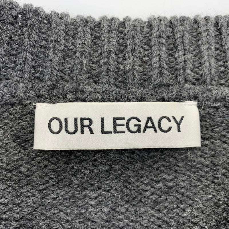 【中古美品】【メンズ】 Our Legacy アワーレガシー SONAR V-NECK KNIT M4243SA ソナー Vネック ニット 141-260913-as-05-izu サイズ：52 カラー：グレー 万代Net店