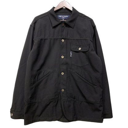 【中古品】【メンズ】 COMME des GARCONS HOMME コムデギャルソンオム PATCH LOGO WORKWEAR JACKET HG-J002 ワークウェアジャケット 140-260913-as-09-izu サイズ：M カラー：ブラック 万代Net店