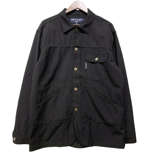 【中古品】【メンズ】 COMME des GARCONS HOMME コムデギャルソンオム PATCH LOGO WORKWEAR JACKET HG-J002 ワークウェアジャケット 140-260913-as-09-izu サイズ：M カラー：ブラック 万代Net店