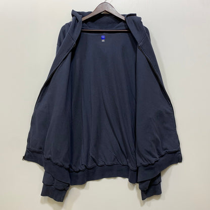 【中古品】【メンズ】 YEEZY GAP イージー ギャップ DOUBLEFACE WIDE SILHOUETTE ZIP UP SWEAT HOODIE 537322-03-1 ダブルフェイス ジップアップ パーカー 142-260913-as-07-izu サイズ：XXL カラー：ネイビー 万代Net店