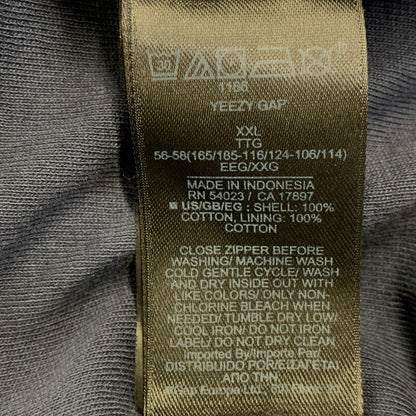 【中古品】【メンズ】 YEEZY GAP イージー ギャップ DOUBLEFACE WIDE SILHOUETTE ZIP UP SWEAT HOODIE 537322-03-1 ダブルフェイス ジップアップ パーカー 142-260913-as-07-izu サイズ：XXL カラー：ネイビー 万代Net店