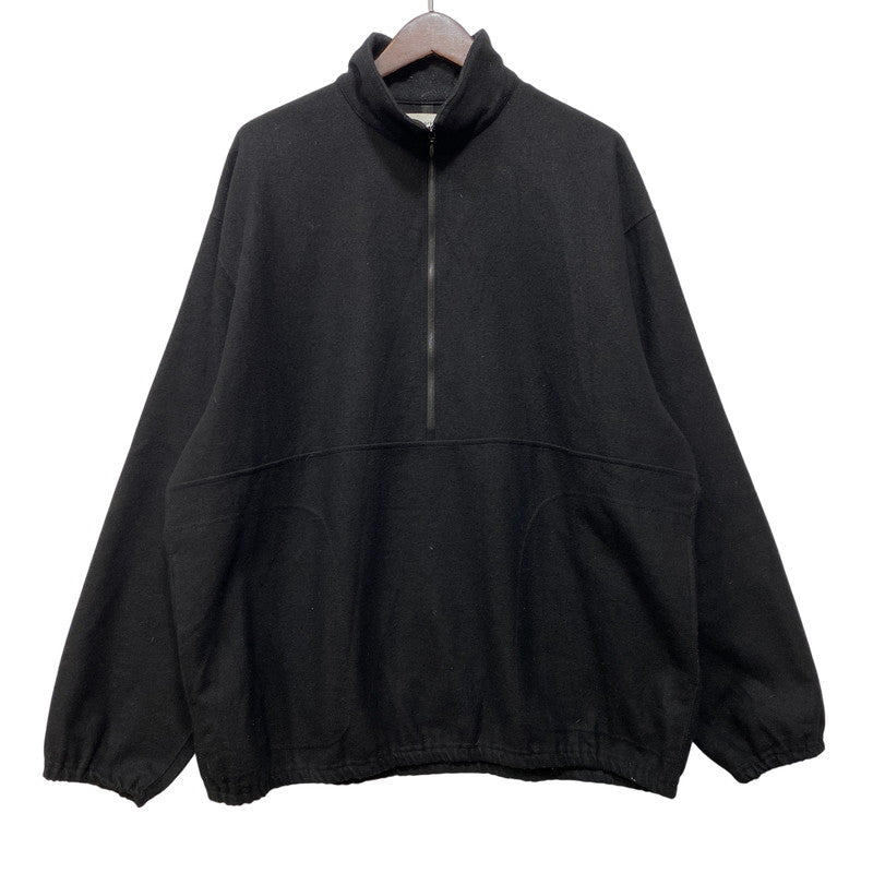 【中古品】【メンズ】 MARKA マーカ M23C-12CS01C HALF ZIP TRUCK JACKET WOOL SOFT FLANNEL ハーフ ジップ トラック ジャケット ウール ソフト フランネル アウター 140-260914-cs-18-izu サイズ：3 カラー：ブラック 万代Net店