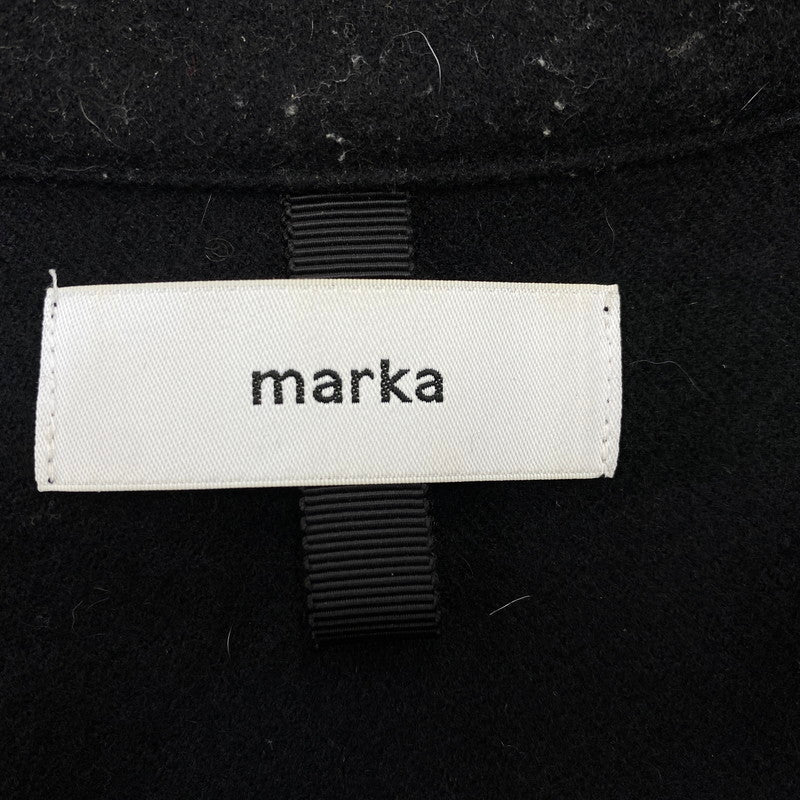 【中古品】【メンズ】 MARKA マーカ M23C-12CS01C HALF ZIP TRUCK JACKET WOOL SOFT FLANNEL ハーフ ジップ トラック ジャケット ウール ソフト フランネル アウター 140-260914-cs-18-izu サイズ：3 カラー：ブラック 万代Net店
