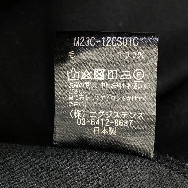 【中古品】【メンズ】 MARKA マーカ M23C-12CS01C HALF ZIP TRUCK JACKET WOOL SOFT FLANNEL ハーフ ジップ トラック ジャケット ウール ソフト フランネル アウター 140-260914-cs-18-izu サイズ：3 カラー：ブラック 万代Net店