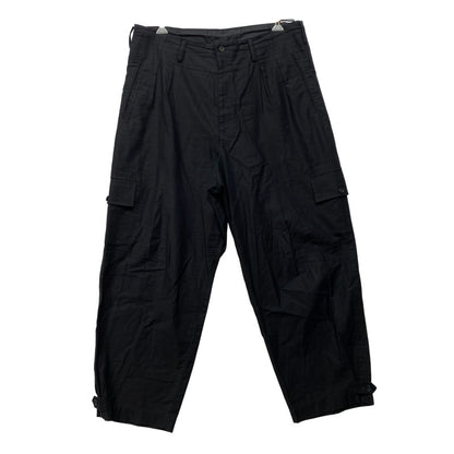 【中古品】【メンズ】 YOHJI YAMAMOTO POUR HOMME ヨウジヤマモトプールオム HZ-P12-002 SIDE FLAP TWILL PANT サイド フラップ ツイル パンツ ボトムス ズボン 151-260914-cs-08-izu サイズ：3 カラー：ブラック 万代Net店