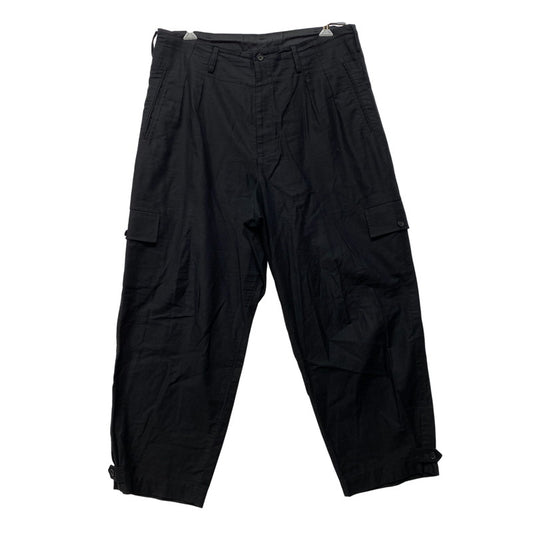 【中古品】【メンズ】 YOHJI YAMAMOTO POUR HOMME ヨウジヤマモトプールオム HZ-P12-002 SIDE FLAP TWILL PANT サイド フラップ ツイル パンツ ボトムス ズボン 151-260914-cs-08-izu サイズ：3 カラー：ブラック 万代Net店