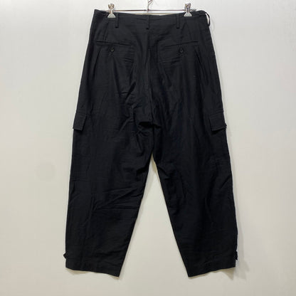 【中古品】【メンズ】 YOHJI YAMAMOTO POUR HOMME ヨウジヤマモトプールオム HZ-P12-002 SIDE FLAP TWILL PANT サイド フラップ ツイル パンツ ボトムス ズボン 151-260914-cs-08-izu サイズ：3 カラー：ブラック 万代Net店