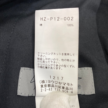 【中古品】【メンズ】 YOHJI YAMAMOTO POUR HOMME ヨウジヤマモトプールオム HZ-P12-002 SIDE FLAP TWILL PANT サイド フラップ ツイル パンツ ボトムス ズボン 151-260914-cs-08-izu サイズ：3 カラー：ブラック 万代Net店