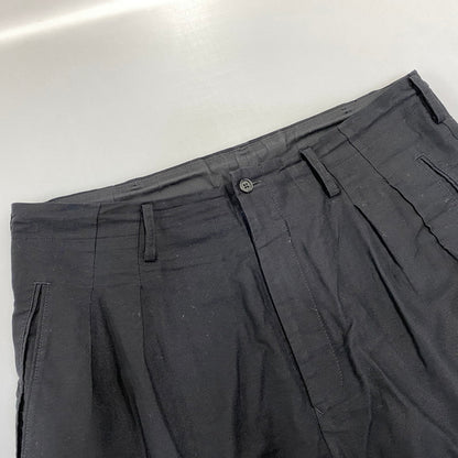【中古品】【メンズ】 YOHJI YAMAMOTO POUR HOMME ヨウジヤマモトプールオム HZ-P12-002 SIDE FLAP TWILL PANT サイド フラップ ツイル パンツ ボトムス ズボン 151-260914-cs-08-izu サイズ：3 カラー：ブラック 万代Net店