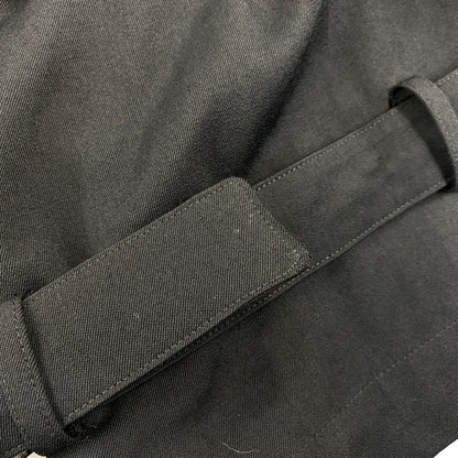 【中古品】【メンズ】 YOHJI YAMAMOTO POUR HOMME ヨウジヤマモトプールオム H0-P55-100 WOOL GABARDINE HEMBELT PANTS ウール ギャバジン ヘムベルト パンツ ボトムス ズボン 151-260914-cs-09-izu サイズ：2 カラー：ブラック 万代Net店