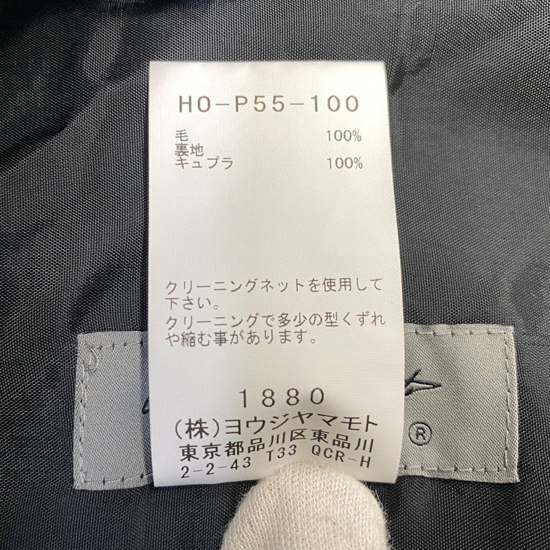 【中古品】【メンズ】 YOHJI YAMAMOTO POUR HOMME ヨウジヤマモトプールオム H0-P55-100 WOOL GABARDINE HEMBELT PANTS ウール ギャバジン ヘムベルト パンツ ボトムス ズボン 151-260914-cs-09-izu サイズ：2 カラー：ブラック 万代Net店