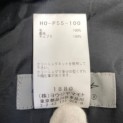 【中古品】【メンズ】 YOHJI YAMAMOTO POUR HOMME ヨウジヤマモトプールオム H0-P55-100 WOOL GABARDINE HEMBELT PANTS ウール ギャバジン ヘムベルト パンツ ボトムス ズボン 151-260914-cs-09-izu サイズ：2 カラー：ブラック 万代Net店