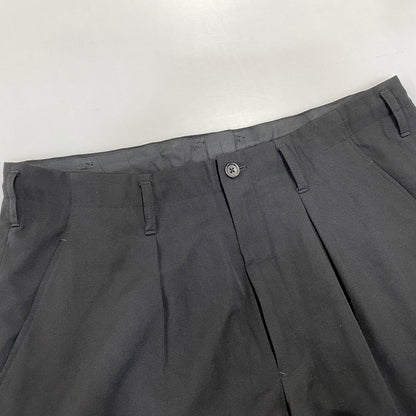 【中古品】【メンズ】 YOHJI YAMAMOTO POUR HOMME ヨウジヤマモトプールオム H0-P55-100 WOOL GABARDINE HEMBELT PANTS ウール ギャバジン ヘムベルト パンツ ボトムス ズボン 151-260914-cs-09-izu サイズ：2 カラー：ブラック 万代Net店