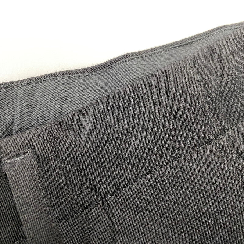 【中古品】【メンズ】 YOHJI YAMAMOTO POUR HOMME ヨウジヤマモトプールオム H0-P55-100 WOOL GABARDINE HEMBELT PANTS ウール ギャバジン ヘムベルト パンツ ボトムス ズボン 151-260914-cs-09-izu サイズ：2 カラー：ブラック 万代Net店