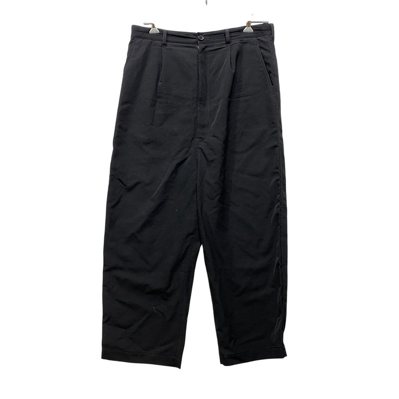 【中古品】【メンズ】 COMME DES GARCONS HOMME コムデギャルソンオム HL-P102 ONE TUCK WOOL GABADINE PANTS ワン タック ウール ギャバジン パンツ ボトムス ズボン 151-260914-cs-07-izu サイズ：L カラー：ブラック 万代Net店