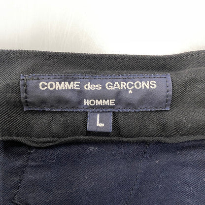 【中古品】【メンズ】 COMME DES GARCONS HOMME コムデギャルソンオム HL-P102 ONE TUCK WOOL GABADINE PANTS ワン タック ウール ギャバジン パンツ ボトムス ズボン 151-260914-cs-07-izu サイズ：L カラー：ブラック 万代Net店