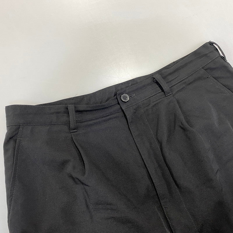 【中古品】【メンズ】 COMME DES GARCONS HOMME コムデギャルソンオム HL-P102 ONE TUCK WOOL GABADINE PANTS ワン タック ウール ギャバジン パンツ ボトムス ズボン 151-260914-cs-07-izu サイズ：L カラー：ブラック 万代Net店