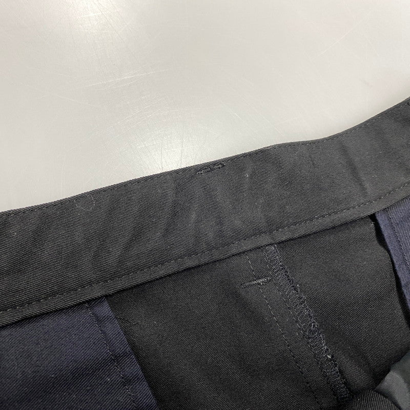 【中古品】【メンズ】 COMME DES GARCONS HOMME コムデギャルソンオム HL-P102 ONE TUCK WOOL GABADINE PANTS ワン タック ウール ギャバジン パンツ ボトムス ズボン 151-260914-cs-07-izu サイズ：L カラー：ブラック 万代Net店