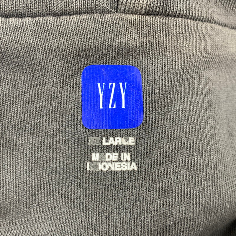 【中古品】【メンズ】 YEEZY GAP イージーギャップ 537322-00-1 DOUBLE FACE ZIP UP SWEAT HOODIE ダブル フェイス ジップアップ スウェット フーディー パーカー トップス 142-260921-kh-04-izu サイズ：XXL カラー：グレー 万代Net店