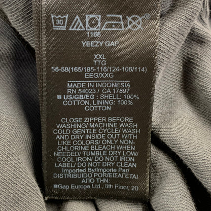 【中古品】【メンズ】 YEEZY GAP イージーギャップ 537322-00-1 DOUBLE FACE ZIP UP SWEAT HOODIE ダブル フェイス ジップアップ スウェット フーディー パーカー トップス 142-260921-kh-04-izu サイズ：XXL カラー：グレー 万代Net店