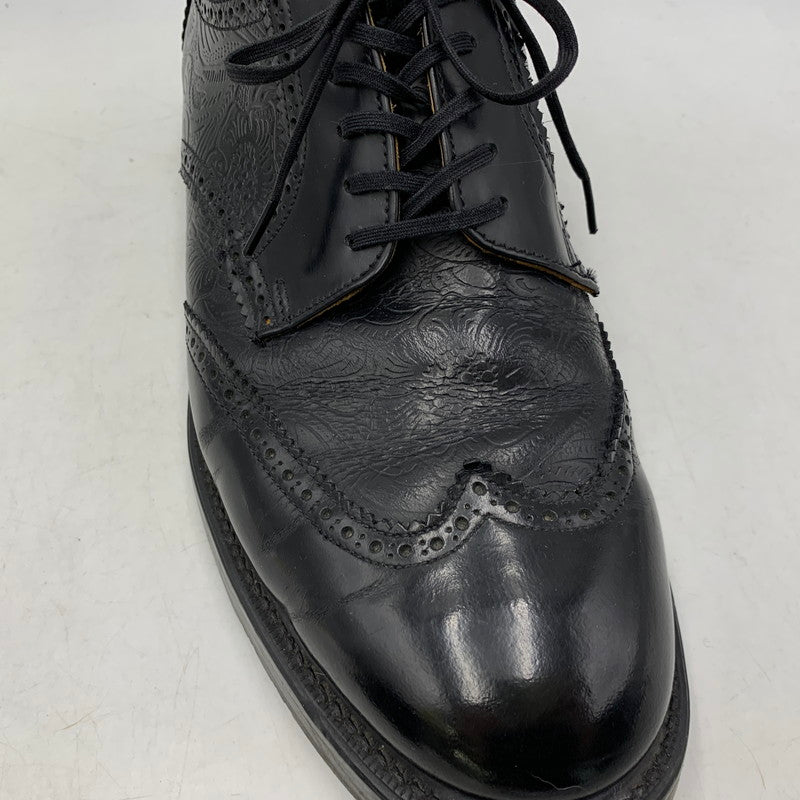 【現状渡し品】【メンズ】 Yohji Yamamoto ヨウジヤマモト × GEORGE COX ジョージコックス WING TIP SHOES ウィングチップシューズ 靴 164-260913-as-17-izu サイズ：12/14 カラー：ブラック 万代Net店