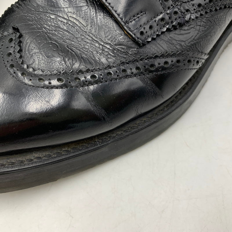 【現状渡し品】【メンズ】 Yohji Yamamoto ヨウジヤマモト × GEORGE COX ジョージコックス WING TIP SHOES ウィングチップシューズ 靴 164-260913-as-17-izu サイズ：12/14 カラー：ブラック 万代Net店