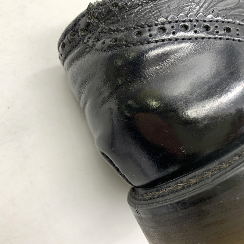 【現状渡し品】【メンズ】 Yohji Yamamoto ヨウジヤマモト × GEORGE COX ジョージコックス WING TIP SHOES ウィングチップシューズ 靴 164-260913-as-17-izu サイズ：12/14 カラー：ブラック 万代Net店