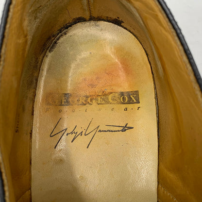 【現状渡し品】【メンズ】 Yohji Yamamoto ヨウジヤマモト × GEORGE COX ジョージコックス WING TIP SHOES ウィングチップシューズ 靴 164-260913-as-17-izu サイズ：12/14 カラー：ブラック 万代Net店