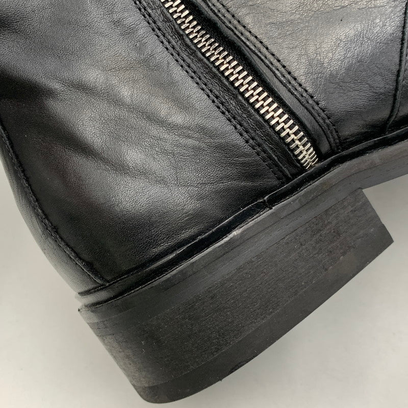 【中古品】【メンズ】 Our Legacy アワーレガシー DAIMONO ZIP LEATHER BOOTS ジップ レザー ブーツ 靴 164-260913-as-15-izu サイズ：44 カラー：ブラック 万代Net店
