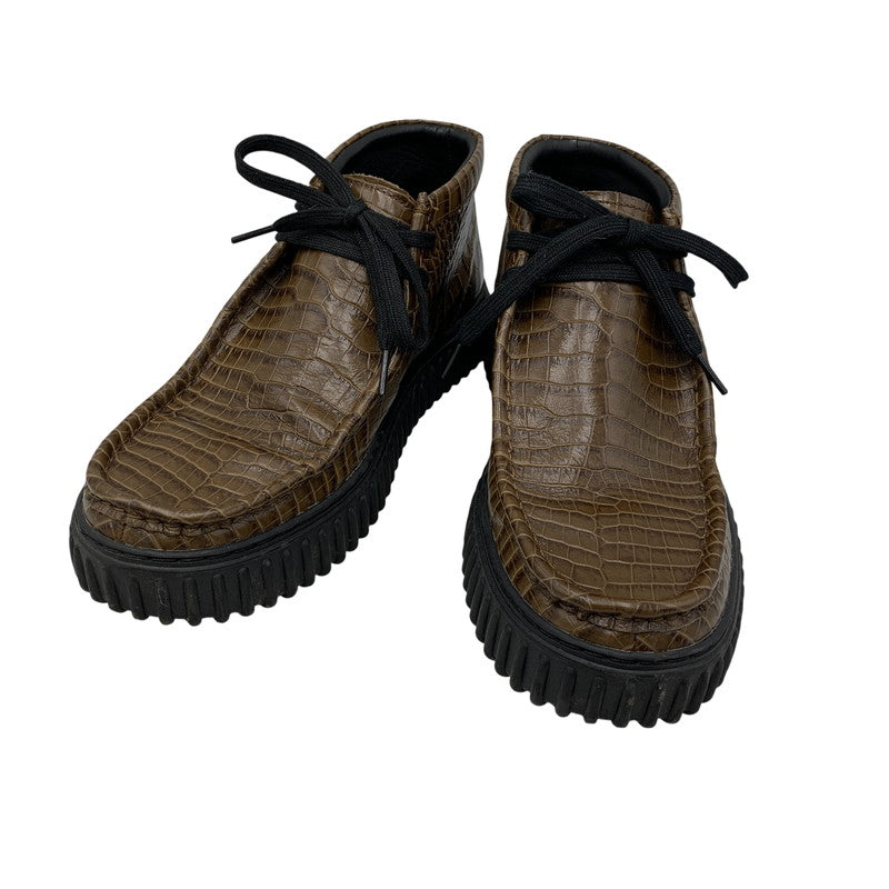【中古品】【メンズ】 Clarks クラークス × MARTINE ROSE マーティンローズ CUR TORHILL HI 61803311 トーヒル ハイ シューズ 靴 164-260913-as-16-izu サイズ：US10.5 カラー：ブラウン 万代Net店