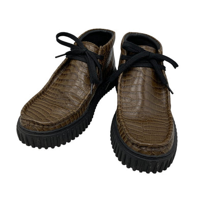 【中古品】【メンズ】 Clarks クラークス × MARTINE ROSE マーティンローズ CUR TORHILL HI 61803311 トーヒル ハイ シューズ 靴 164-260913-as-16-izu サイズ：US10.5 カラー：ブラウン 万代Net店