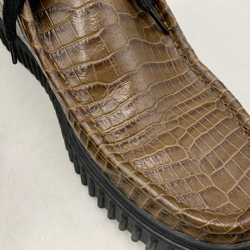 【中古品】【メンズ】 Clarks クラークス × MARTINE ROSE マーティンローズ CUR TORHILL HI 61803311 トーヒル ハイ シューズ 靴 164-260913-as-16-izu サイズ：US10.5 カラー：ブラウン 万代Net店