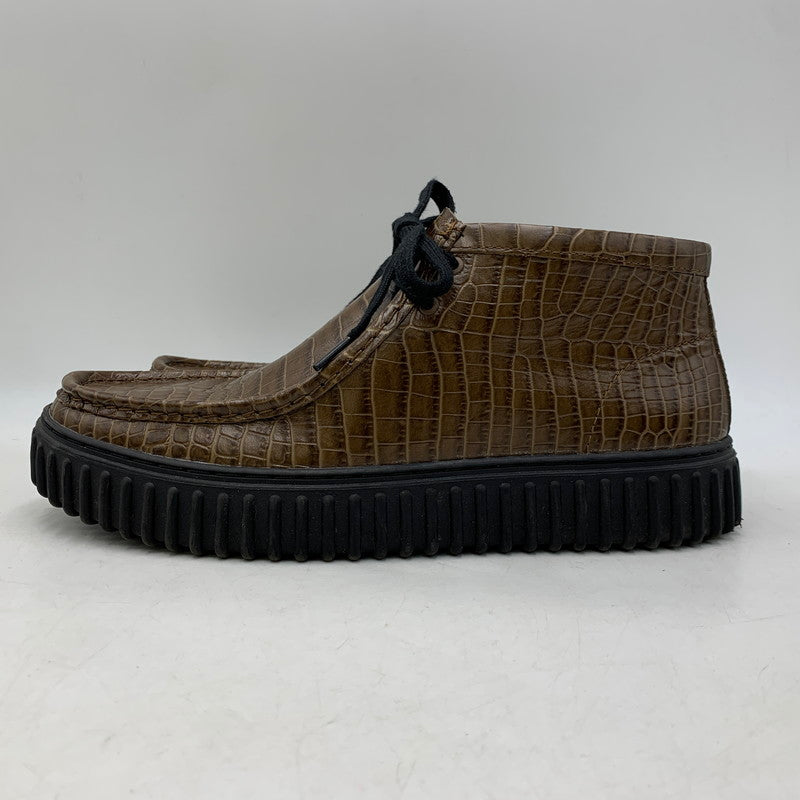 【中古品】【メンズ】 Clarks クラークス × MARTINE ROSE マーティンローズ CUR TORHILL HI 61803311 トーヒル ハイ シューズ 靴 164-260913-as-16-izu サイズ：US10.5 カラー：ブラウン 万代Net店