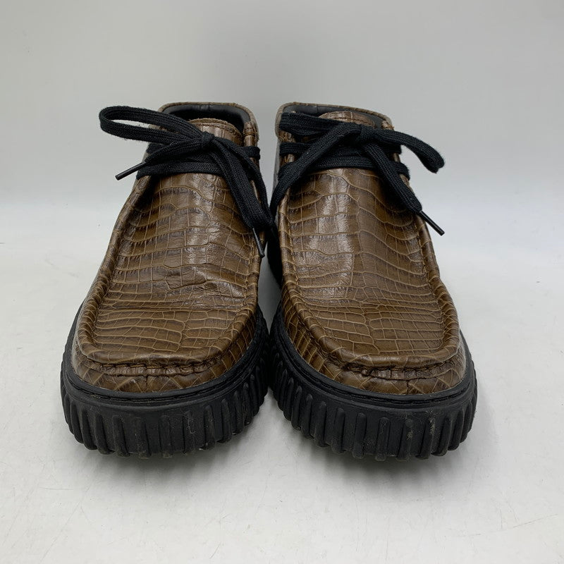 【中古品】【メンズ】 Clarks クラークス × MARTINE ROSE マーティンローズ CUR TORHILL HI 61803311 トーヒル ハイ シューズ 靴 164-260913-as-16-izu サイズ：US10.5 カラー：ブラウン 万代Net店
