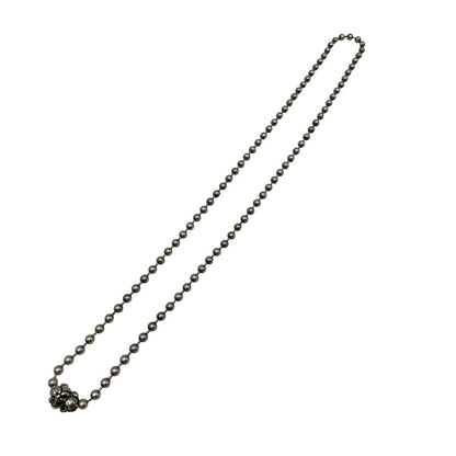 【中古品】【メンズ/レディース】 BILL WALL LEATHER ビルウォールレザー BALL CHAIN SKULL&CB ボールチェーン スカル＆クロスボーン ネックレス アクセサリー 192-260919-as-26-izu カラー：シルバー 万代Net店