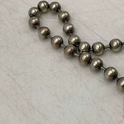 【中古品】【メンズ/レディース】 BILL WALL LEATHER ビルウォールレザー BALL CHAIN SKULL&CB ボールチェーン スカル＆クロスボーン ネックレス アクセサリー 192-260919-as-26-izu カラー：シルバー 万代Net店