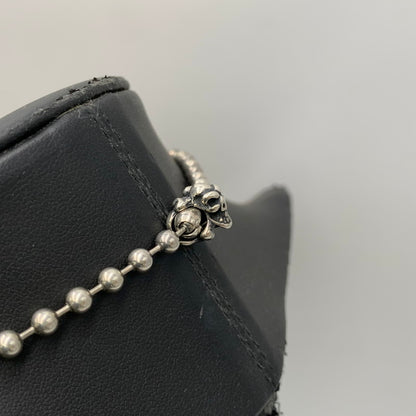 【中古品】【メンズ/レディース】 BILL WALL LEATHER ビルウォールレザー BALL CHAIN SKULL&CB ボールチェーン スカル＆クロスボーン ネックレス アクセサリー 192-260919-as-26-izu カラー：シルバー 万代Net店